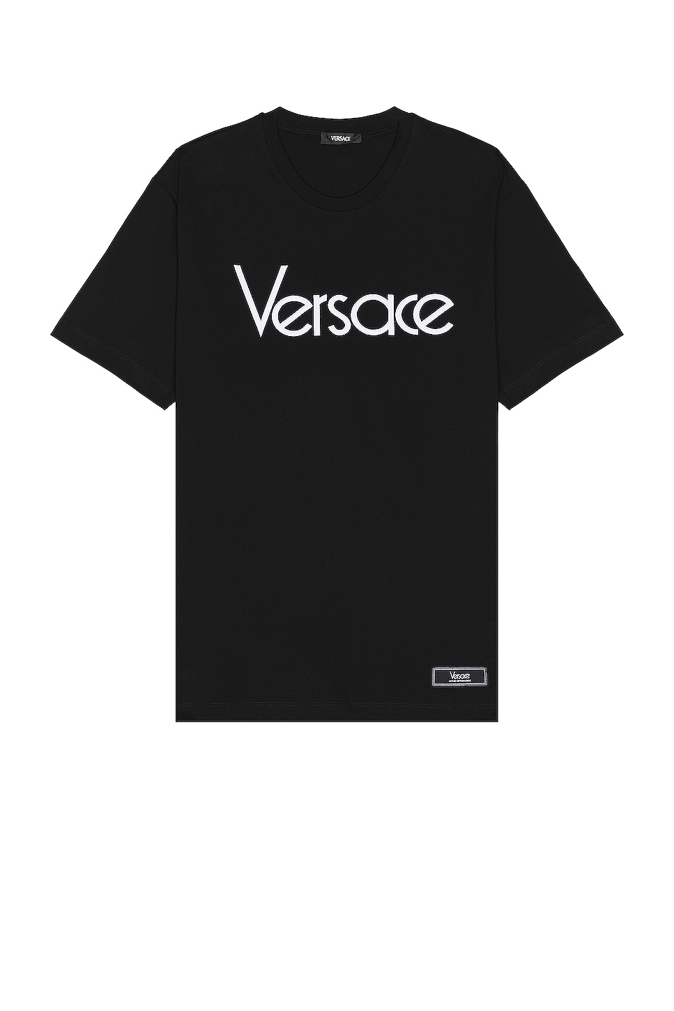Image 1 of VERSACE Compact Tribute T-shirt in Black