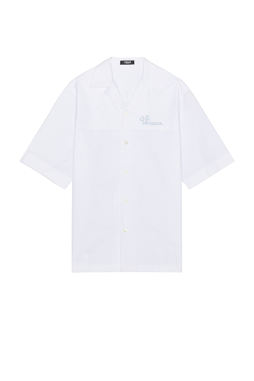 Image 1 of VERSACE Nautical Logo Embroidery Shirt in White