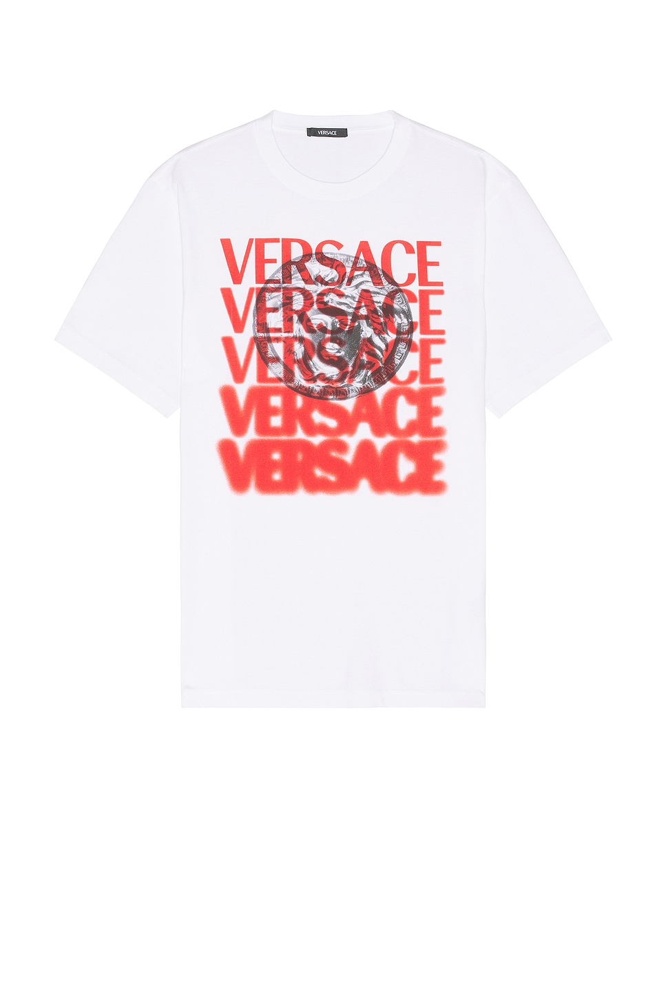 Shop Versace T-shirt In White