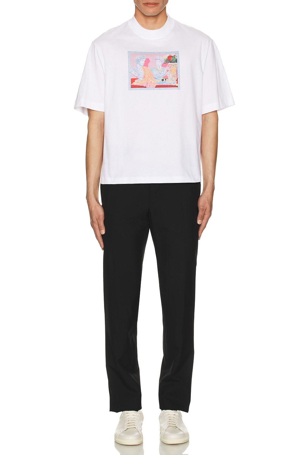 Image 1 of VERSACE Gallery Print Tee in White