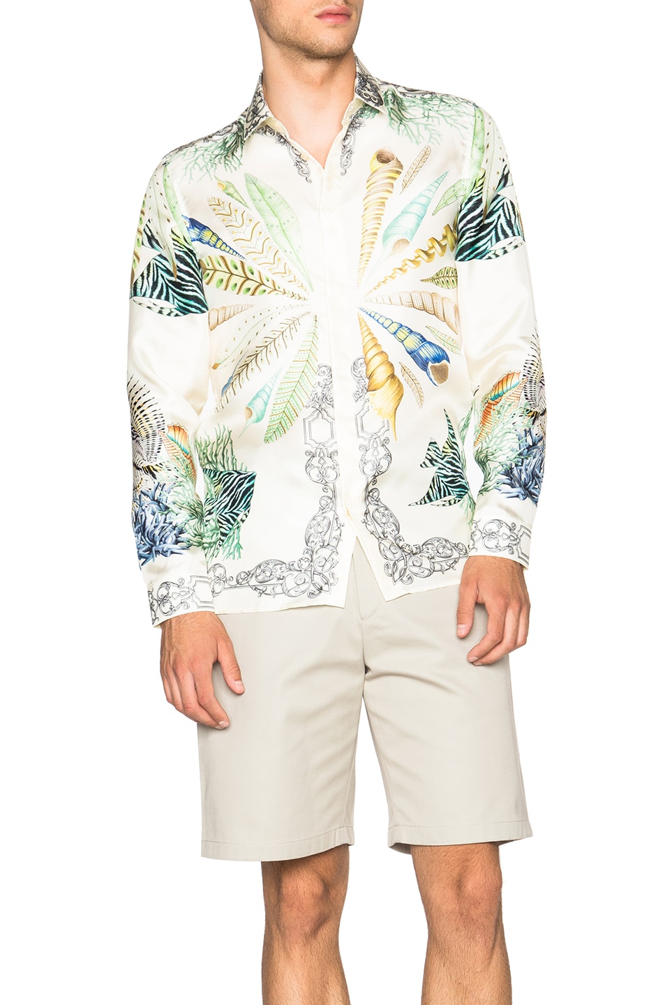 Image 1 of VERSACE Printed Trend Shirt in White