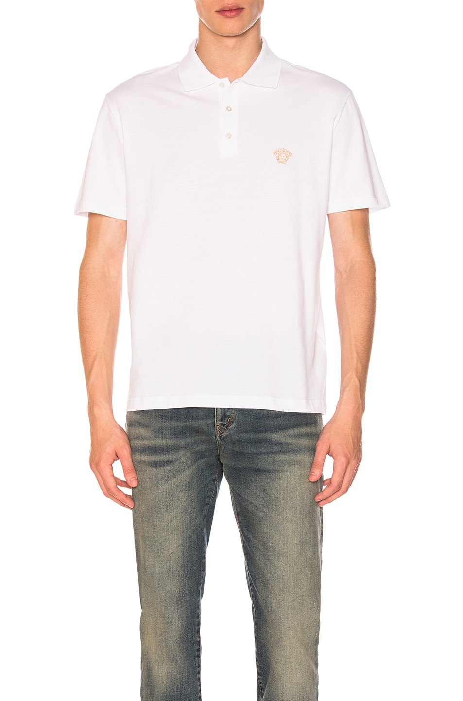 Image 1 of VERSACE Medusa Polo in White