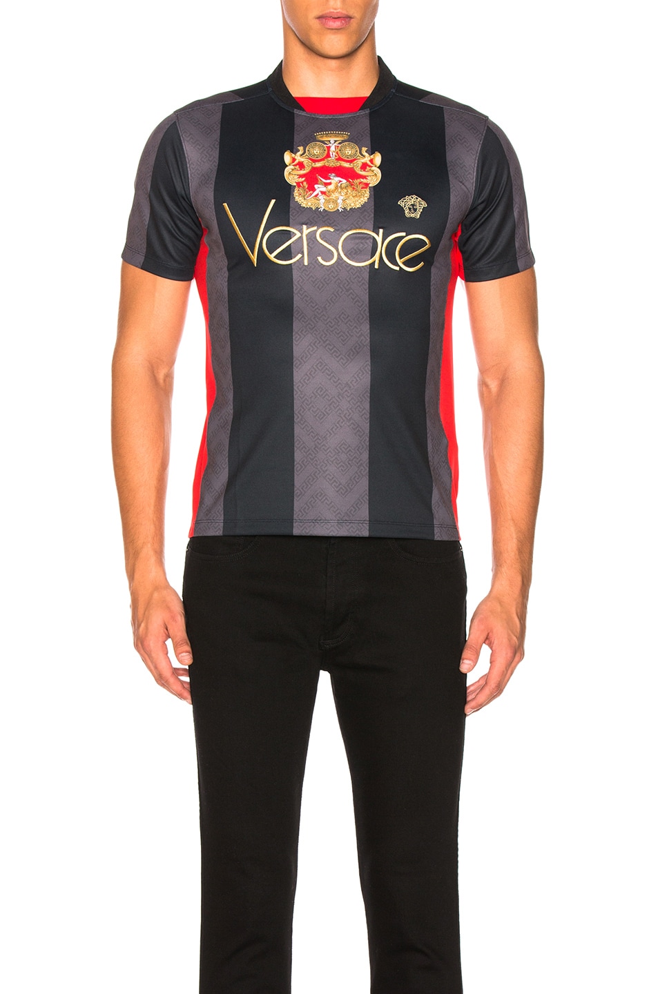 Image 1 of VERSACE Football Jersey in Black