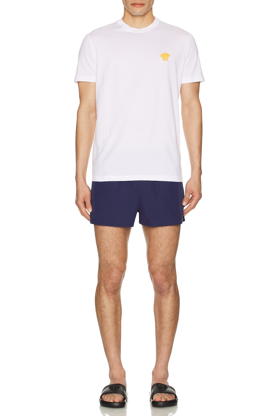Image 1 of VERSACE Biggie Swim Shorts in Ink Blue