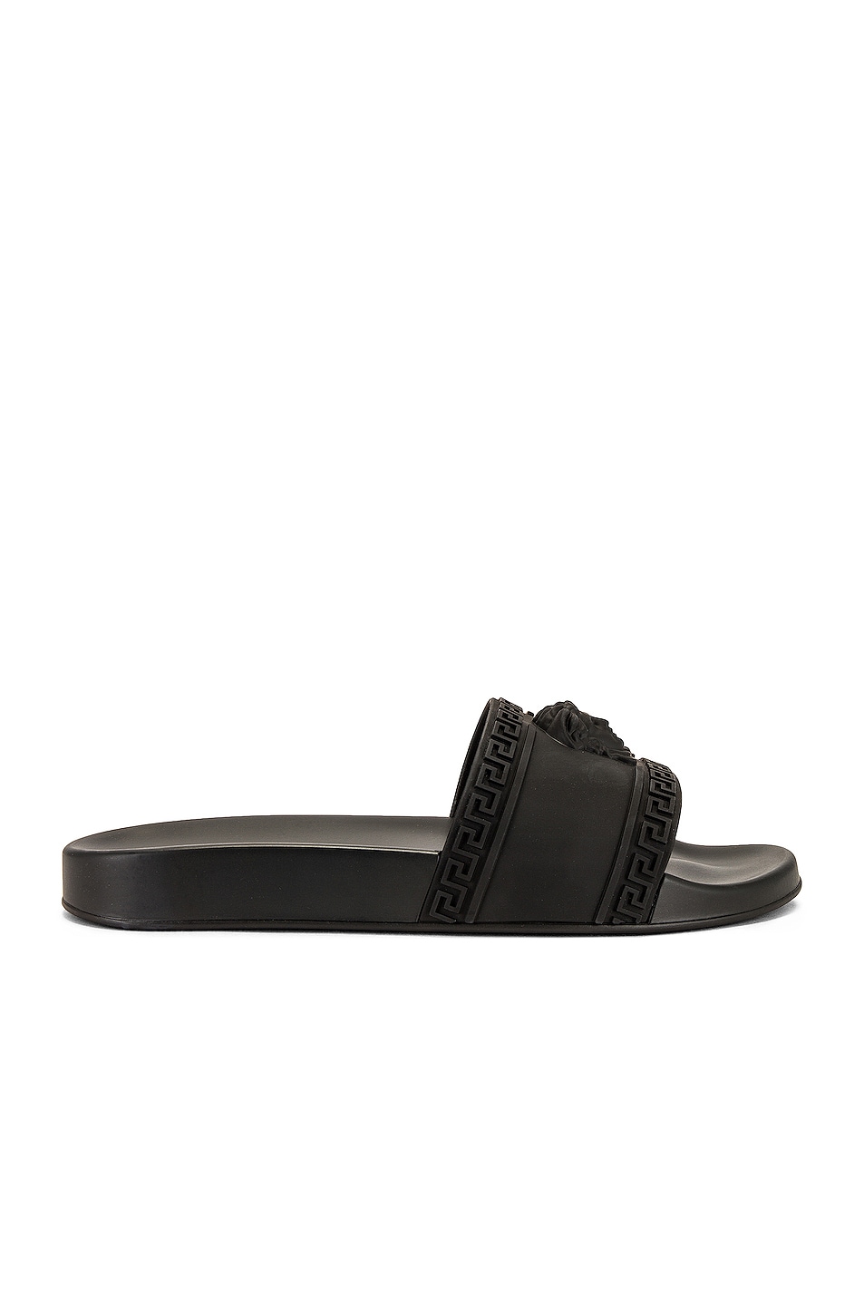 Image 1 of VERSACE Slide Sandals in Black