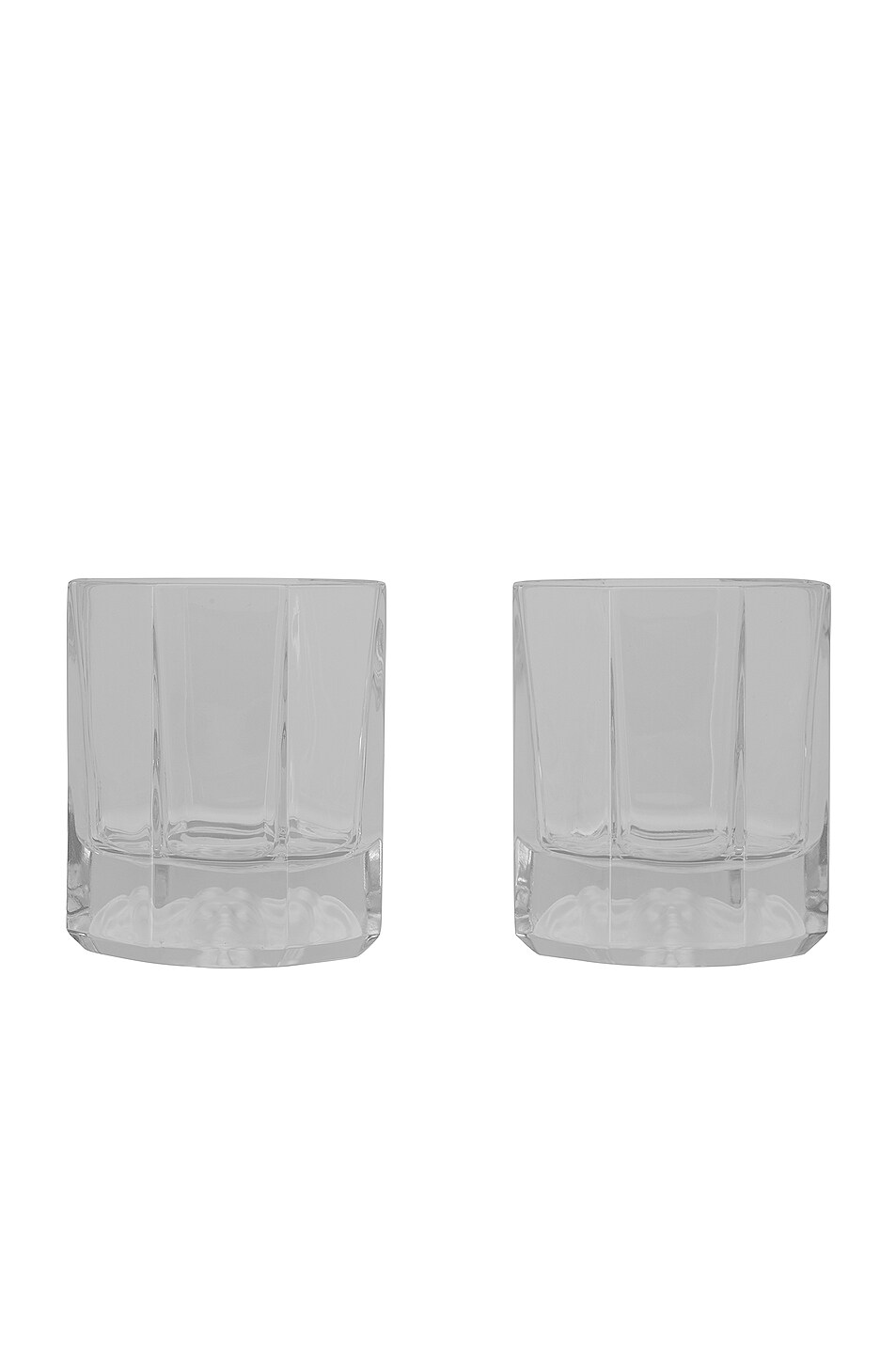 Image 1 of VERSACE Medusa Lumiere Set of Two Whiskey Glasses in Clear
