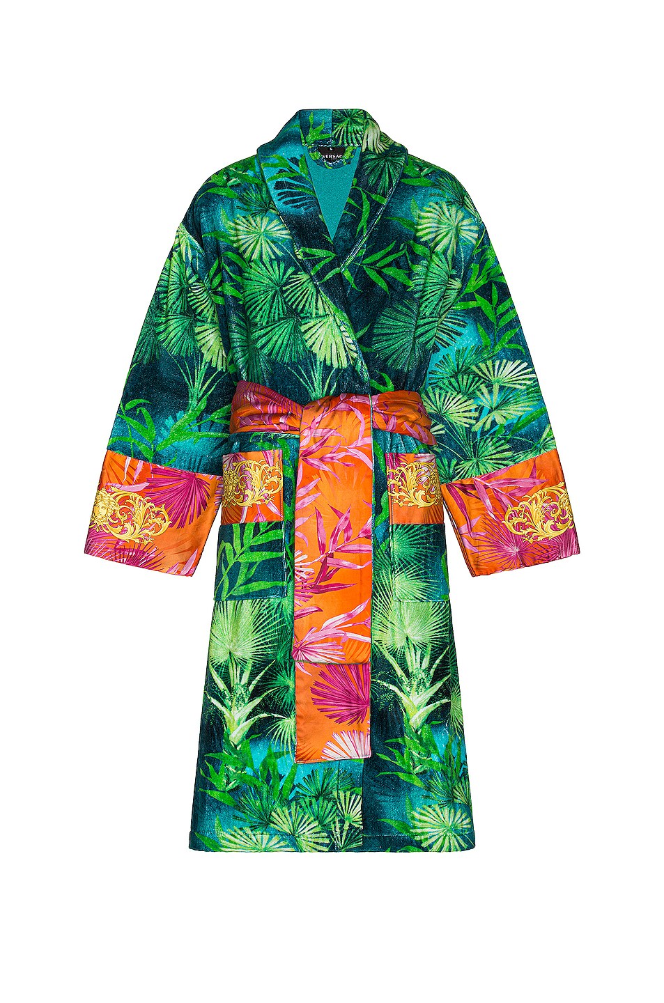 Image 1 of VERSACE Jungle Bath Robe in Green Print