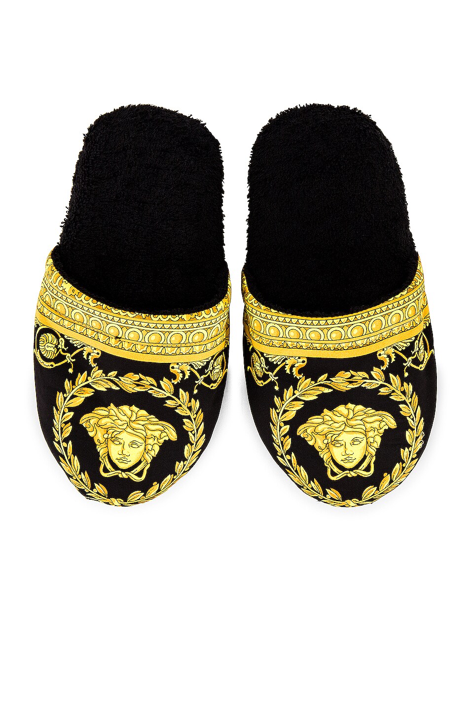 Image 1 of VERSACE Barocco Slippers in Black