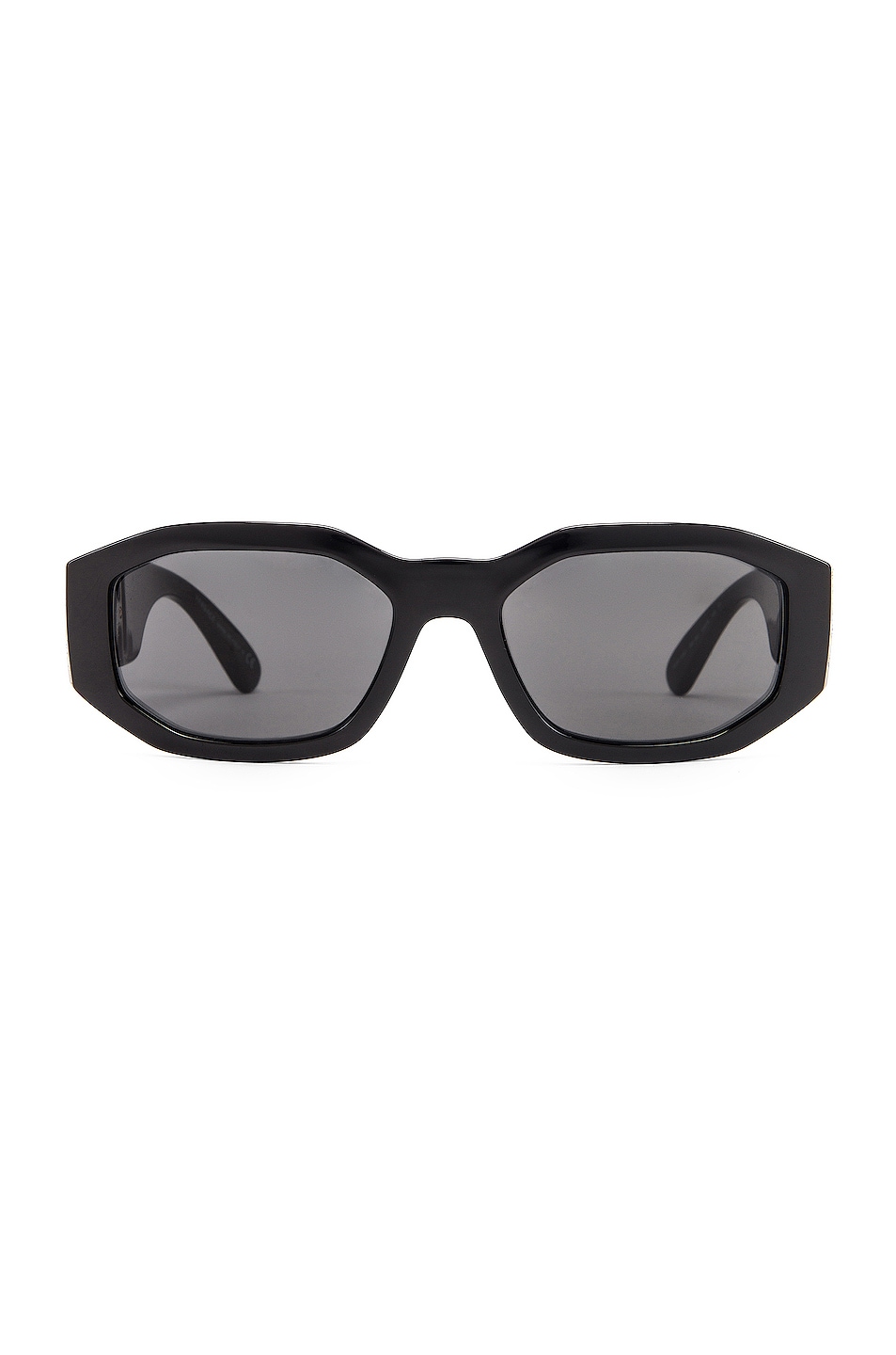 Image 1 of VERSACE Chunky Rectangle Sunglasses in Black