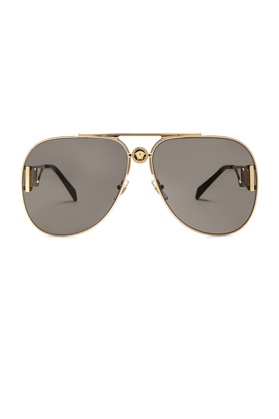 Aviator Sunglasses in Metallic Gold