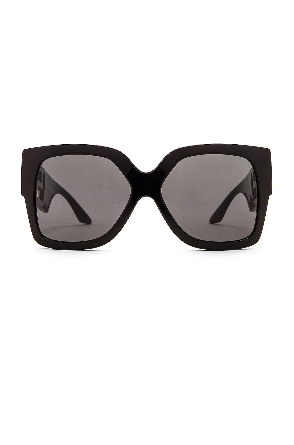 Image 1 of VERSACE Greca Sunglasses in Black & Dark Grey