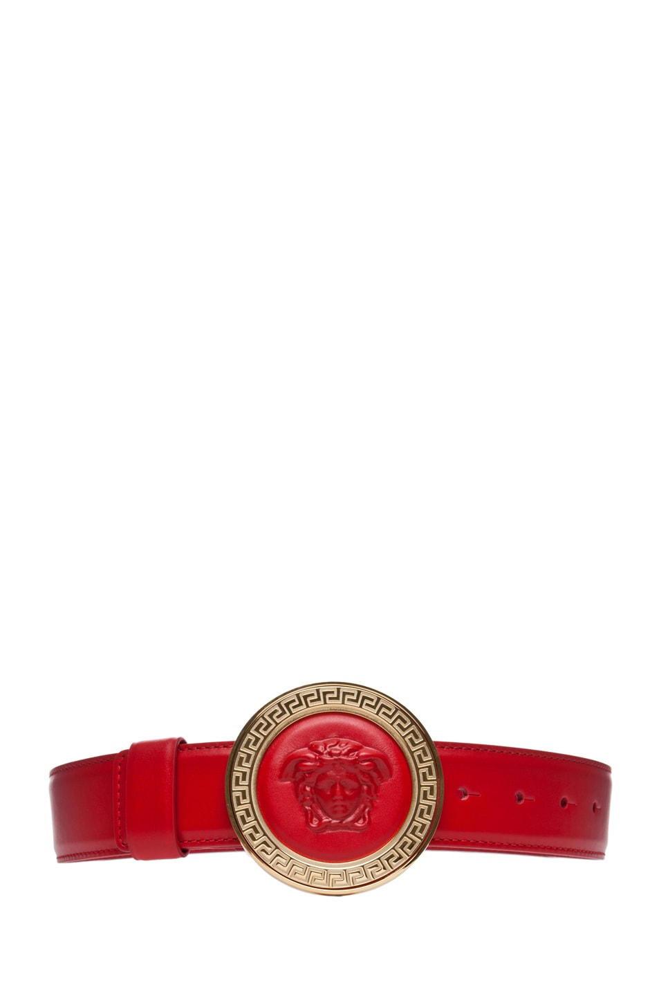 mens red versace belt