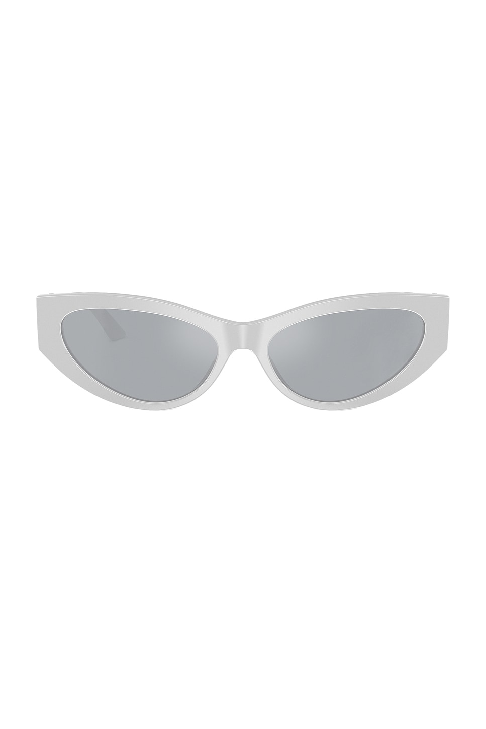 Cat Eye Sunglasses in Metallic Silver