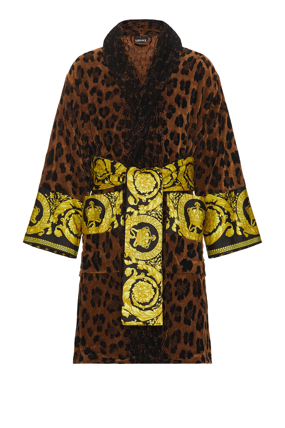 Image 1 of VERSACE Bathrobe in Chestnut & Gold