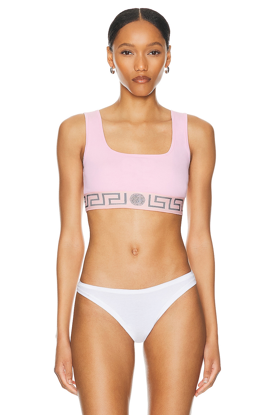 Image 1 of VERSACE Topeka Jersey Bra in Pale Pink