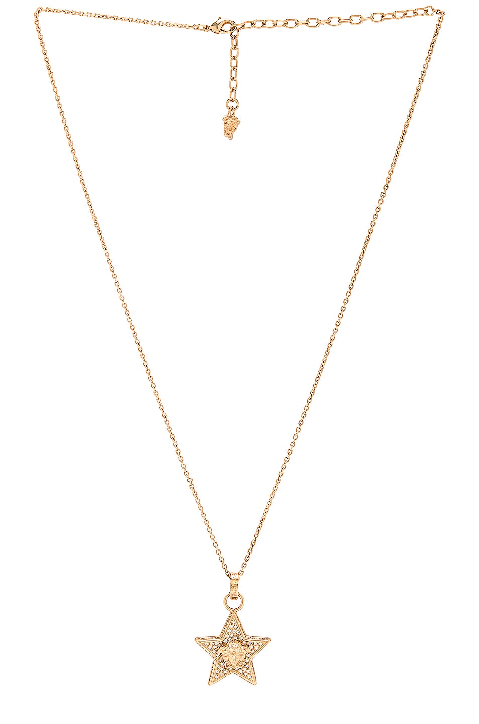 Image 1 of VERSACE Star Necklace in Gold & Crystal