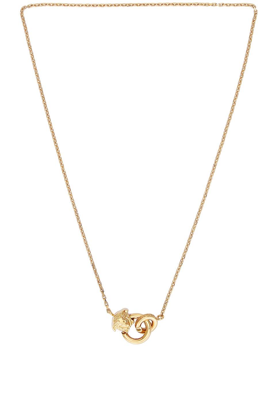 Image 1 of VERSACE Metal Pendant Necklace in Gold