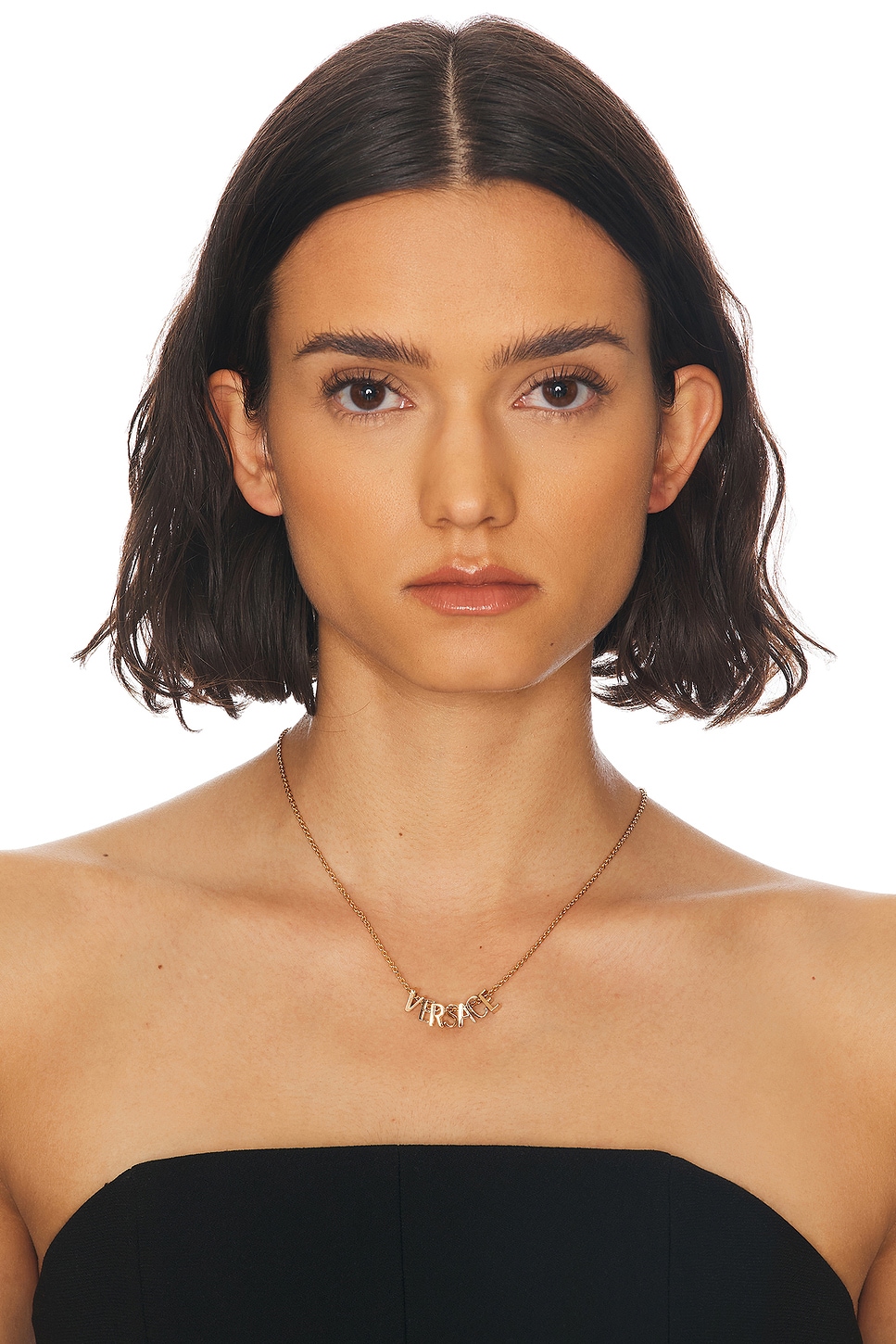 Versace Metal Necklace In Gold