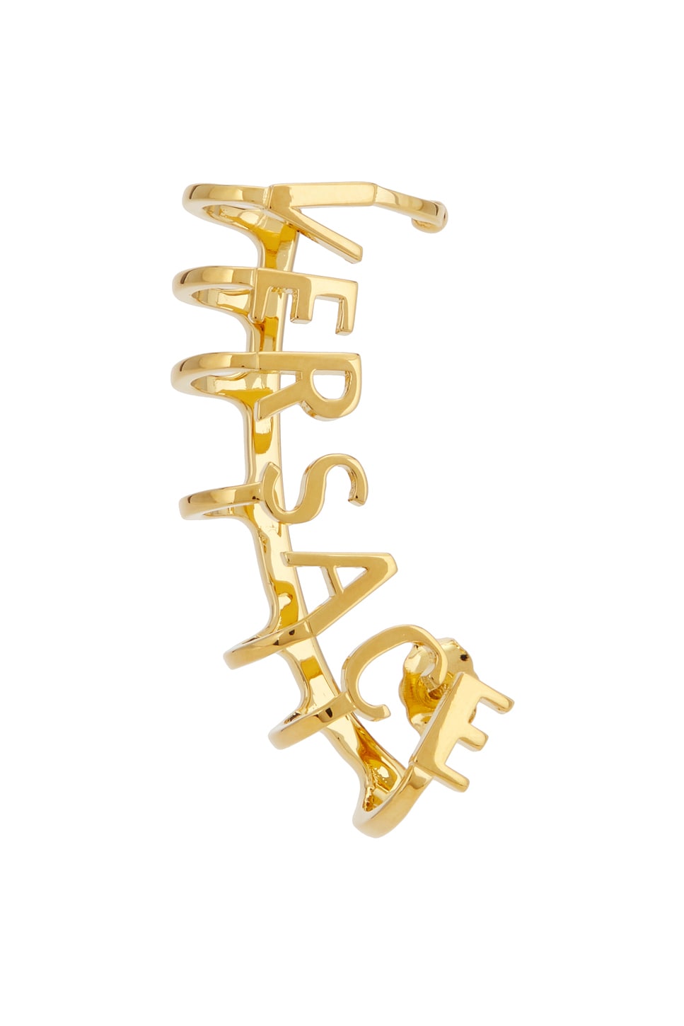 Versace Gold-tone Medusa Logo Ear Cuff In Gold