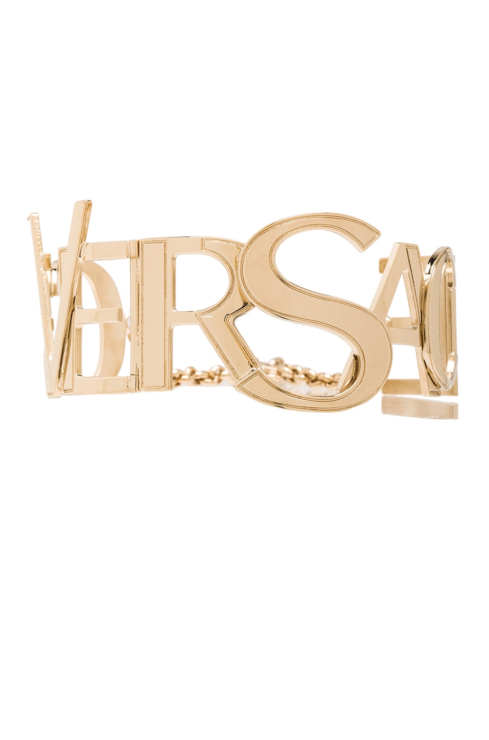 Image 1 of VERSACE Logo Choker in Gold