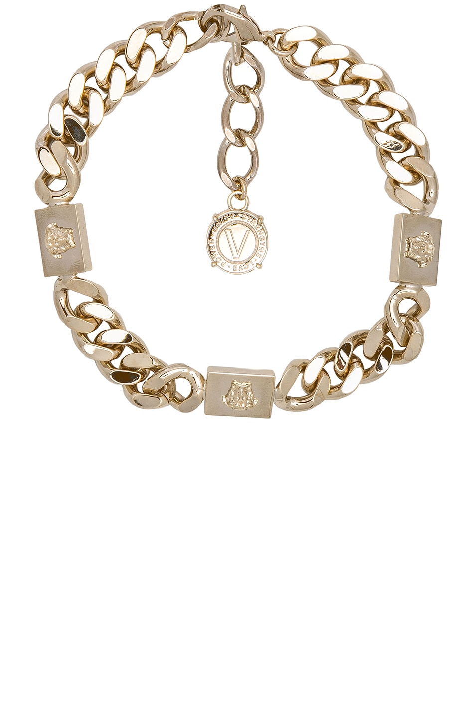 Image 1 of VERSACE Chain Choker in Light Gold
