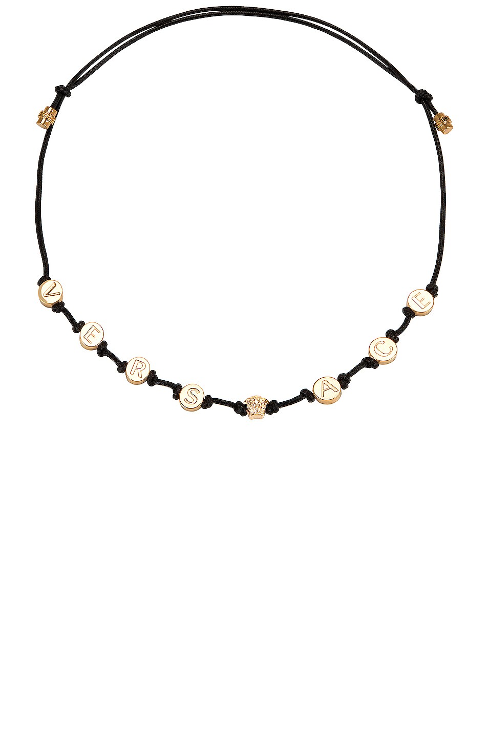 Image 1 of VERSACE Charm Necklace in Black & Multicolor & Oro