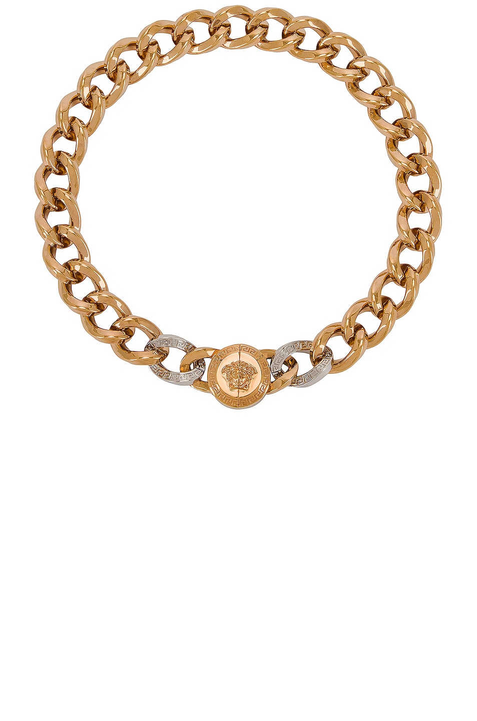 Image 1 of VERSACE Chain Necklace in Oro & Palladio