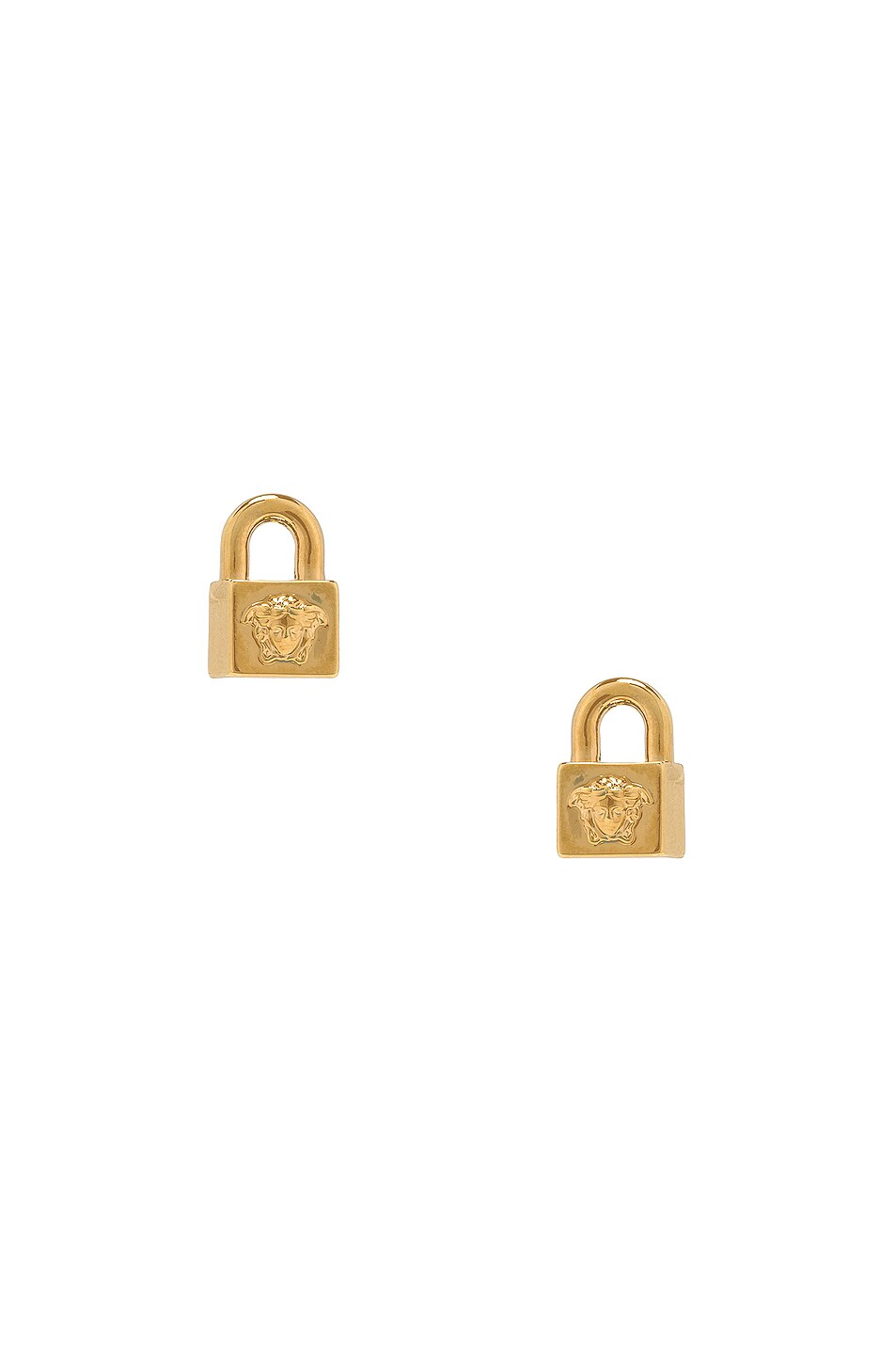 Image 1 of VERSACE Lock Earrings in Oro