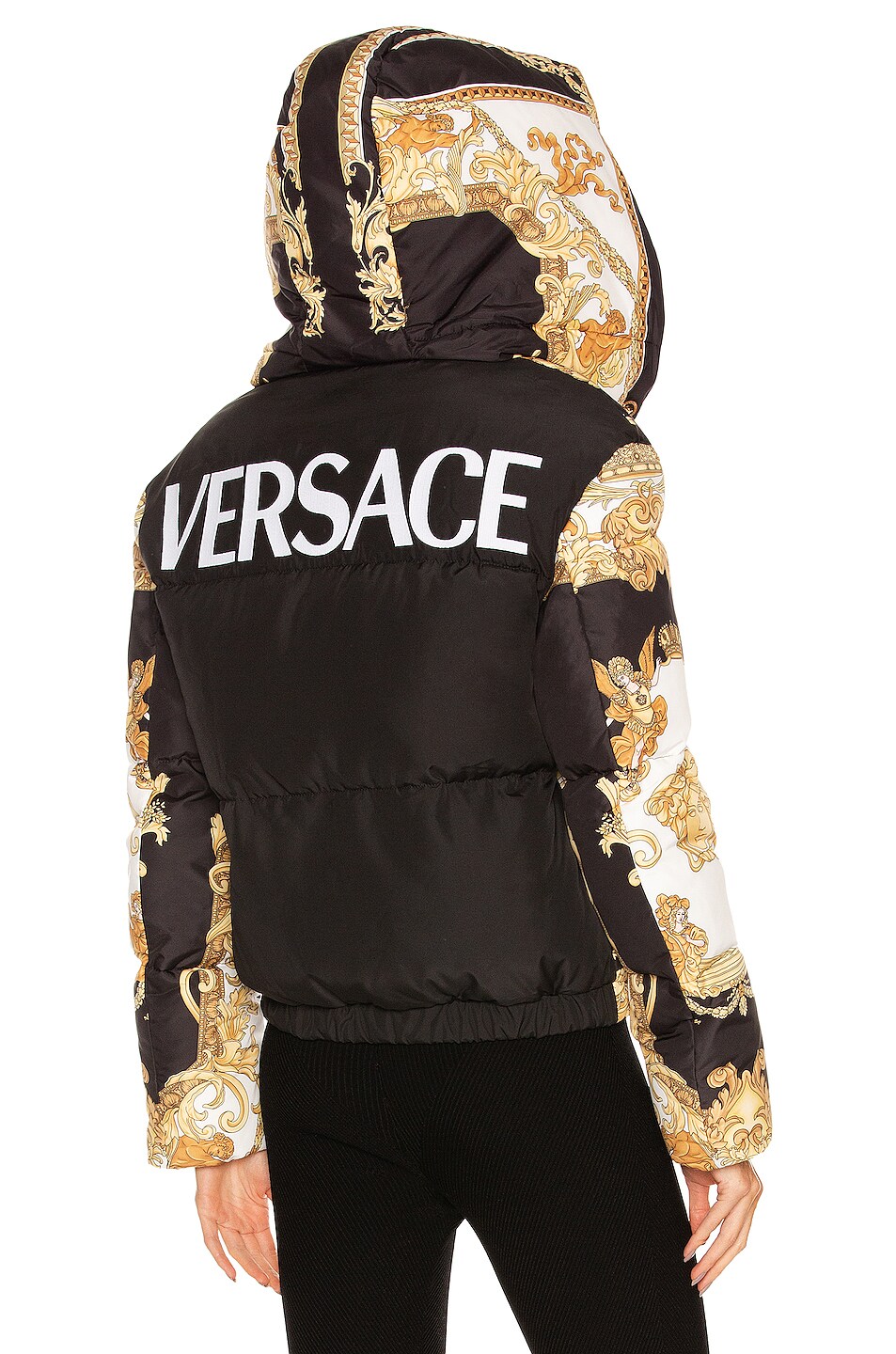 VERSACE Renaissance Jacket in Nero & Oro | FWRD