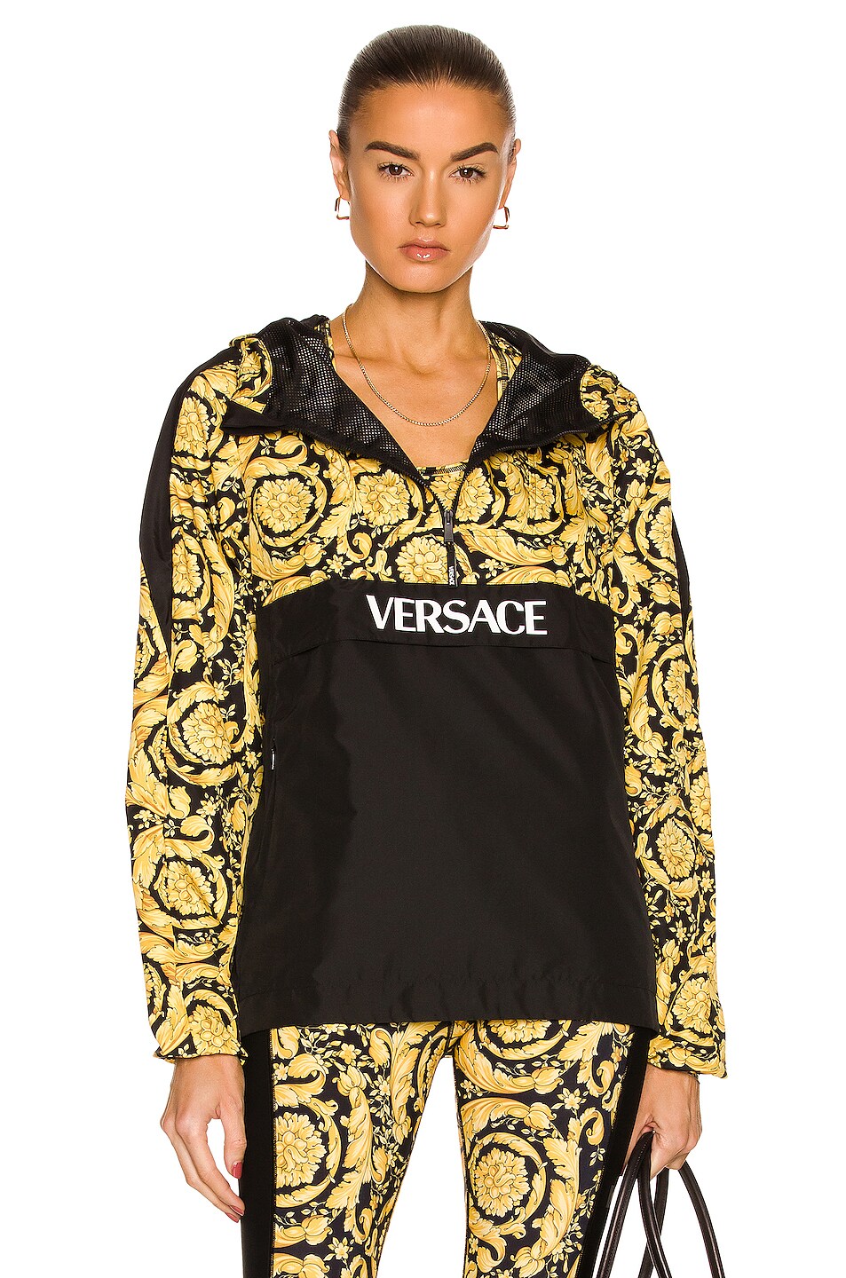 Image 1 of VERSACE Barocco Jacket in Nero & Stampa