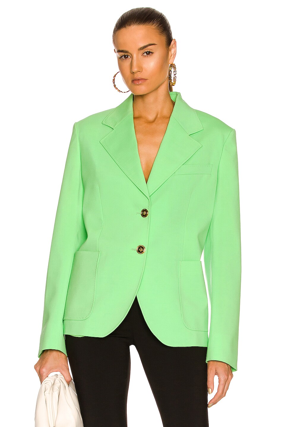 Image 1 of VERSACE Tailored Jacket in Neon Green