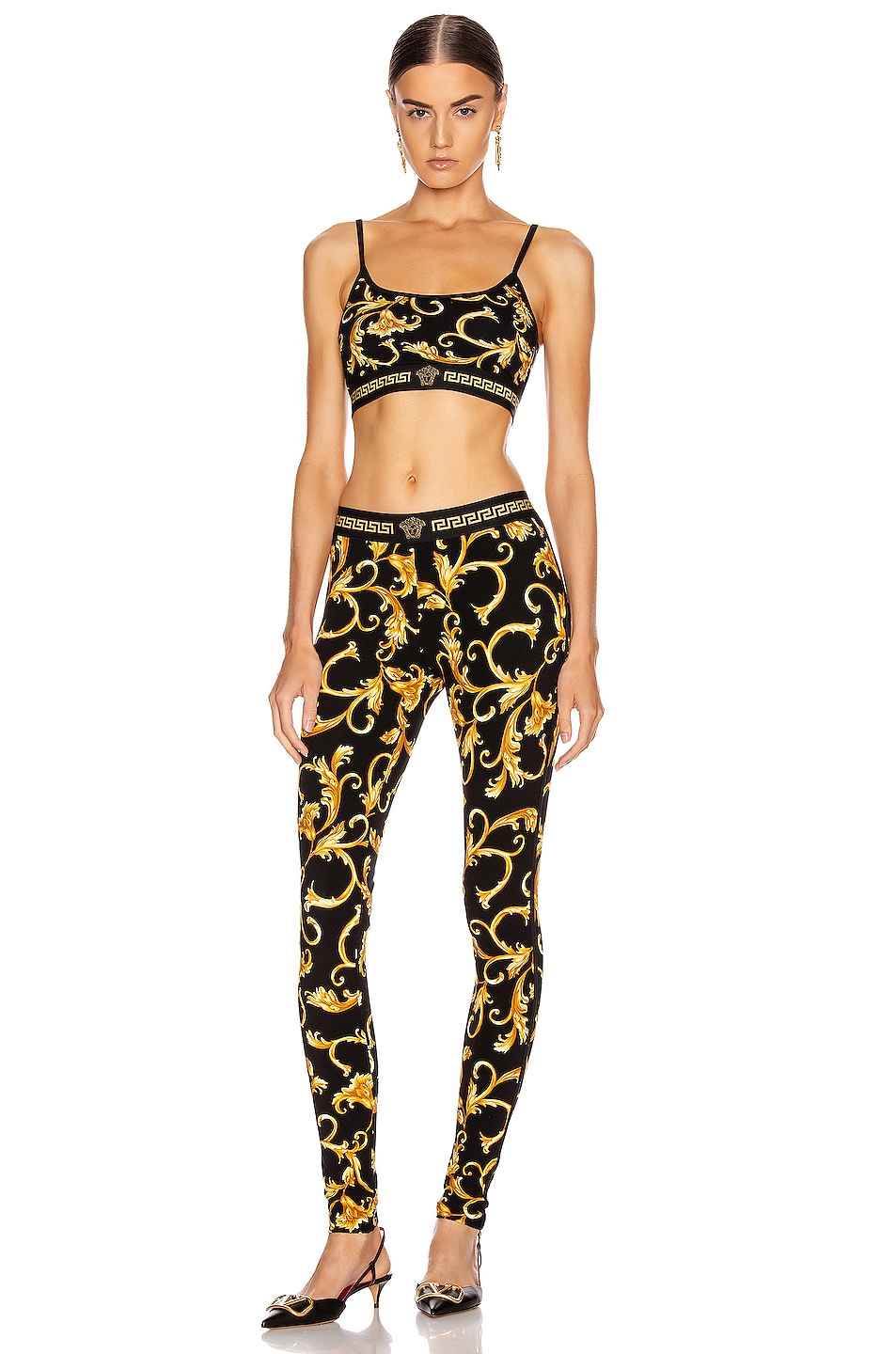 versace sports bra and leggings