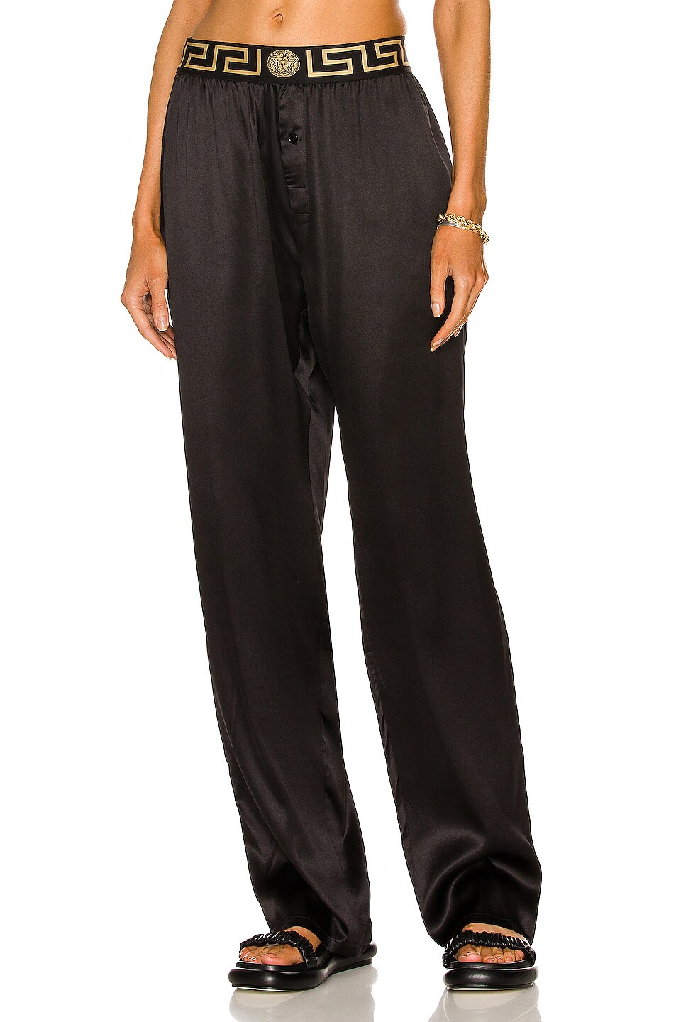 Image 1 of VERSACE Iconic Pant in Nero