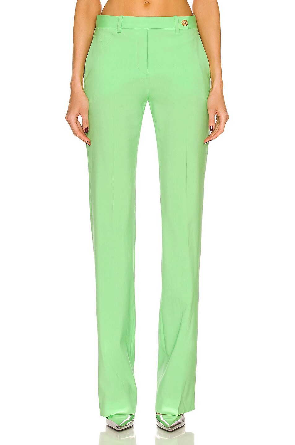 Image 1 of VERSACE Tailored Pant in Neon Green