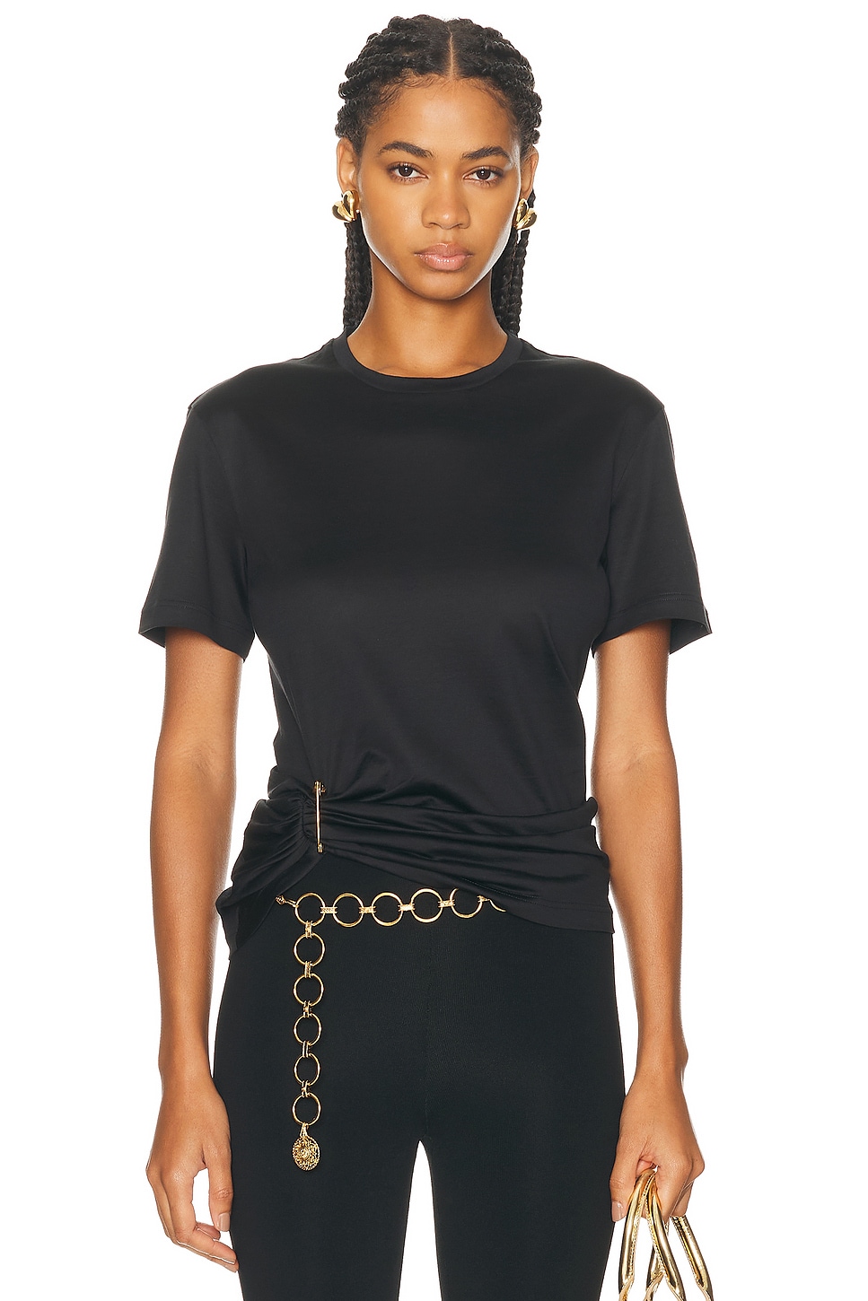 Tie Side Top in Black