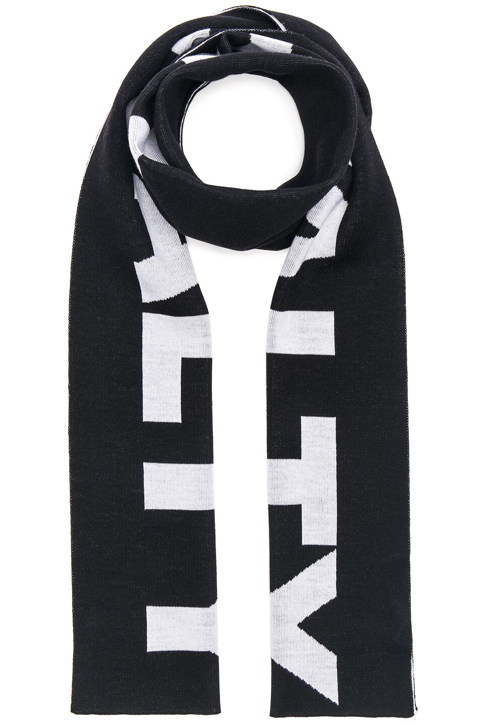 Image 1 of VERSACE Loyalty Printed Scarf in Black & White