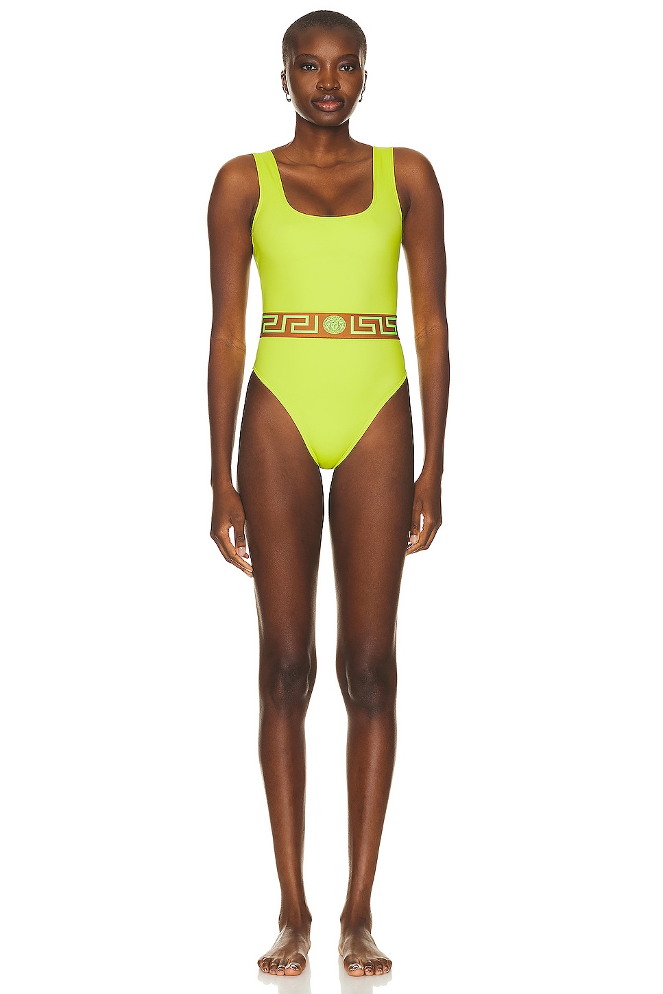Image 1 of VERSACE Lycra Vita One Piece Swimsuit in Mimosa & Yellow
