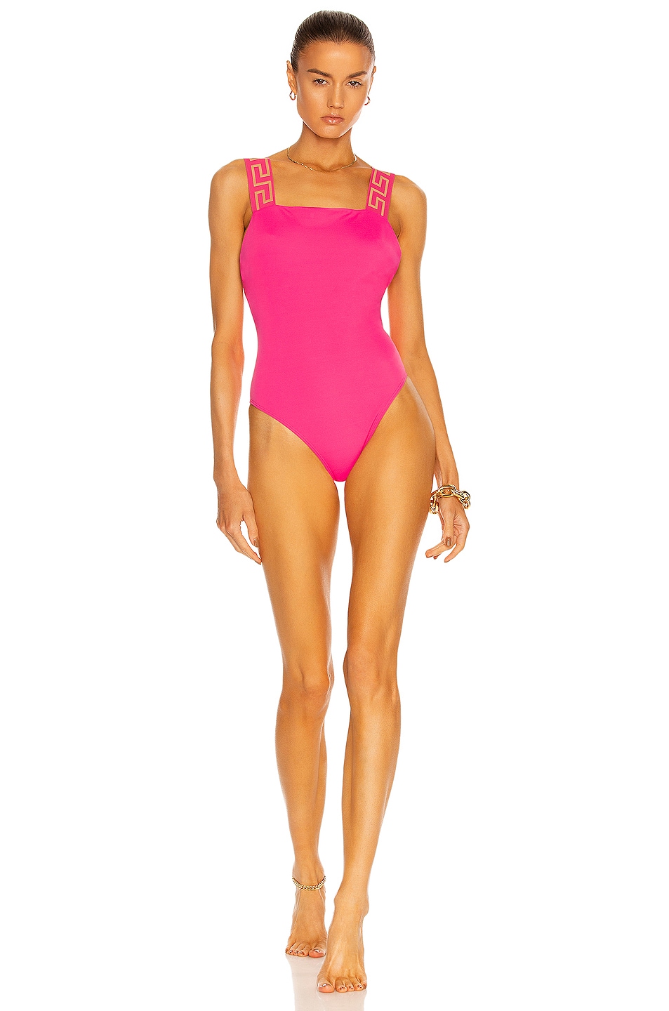 Image 1 of VERSACE One Piece Swimsuit in Fuchsia