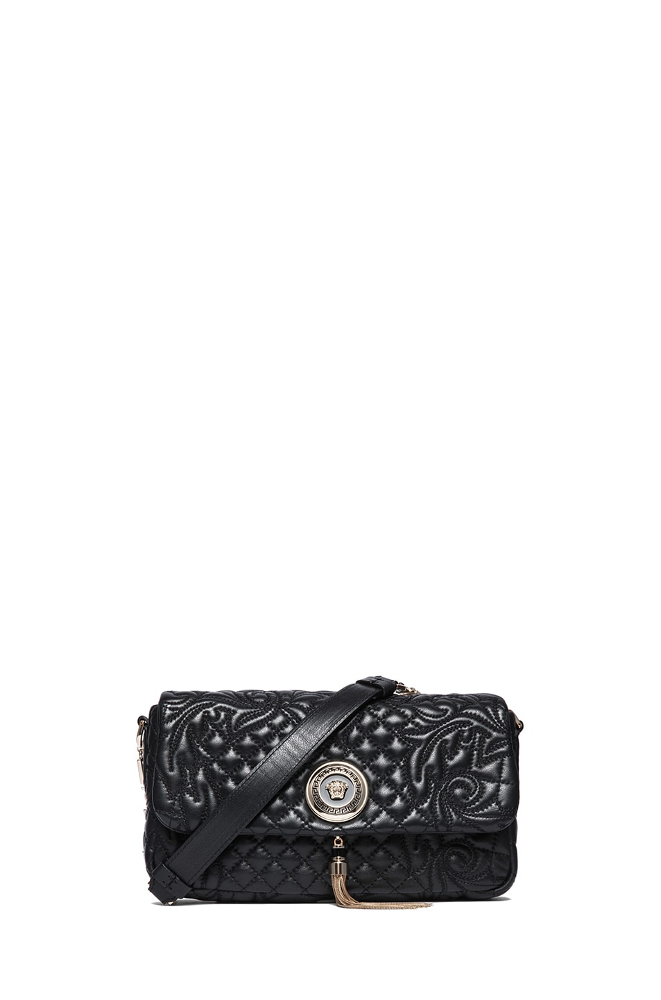 Image 1 of VERSACE Small Pendent Bag in Black