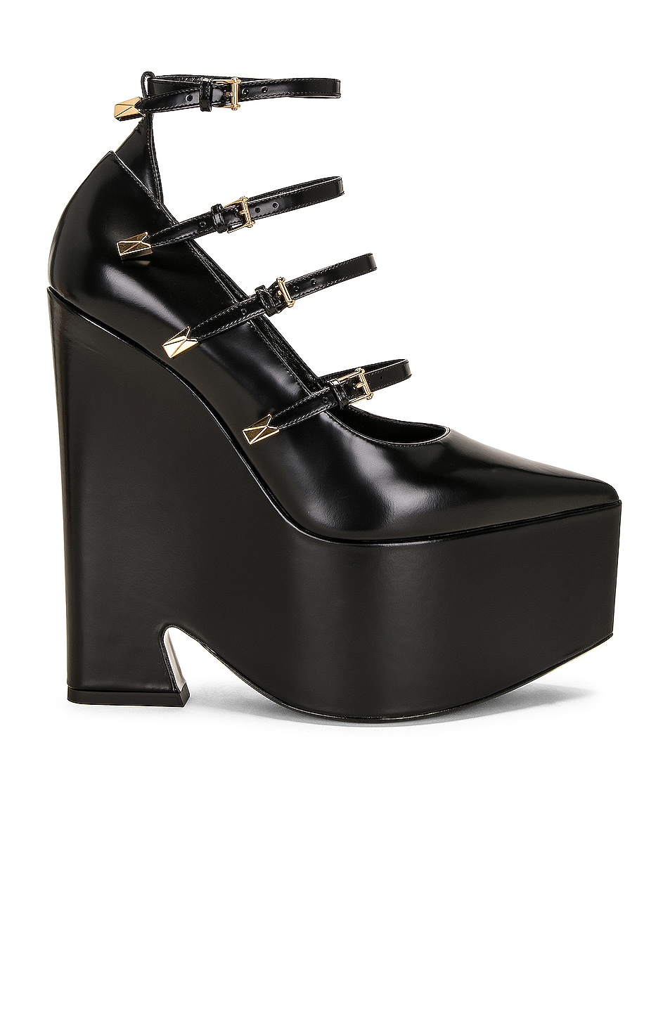 Image 1 of VERSACE Tempest Pump in Black & Gold