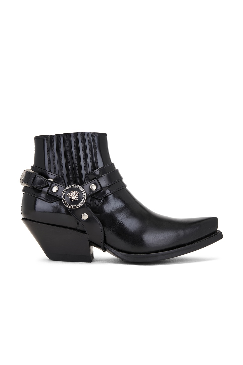 Image 1 of VERSACE Camperos Boot in Nero & Palladium