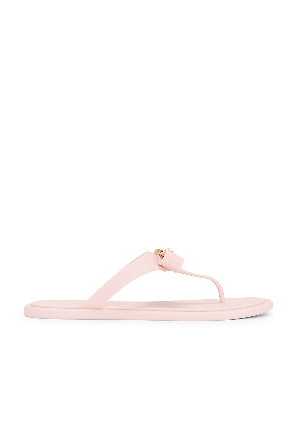 Image 1 of VERSACE Rubber Flip Flop in Dusty Rose & Oro Versace