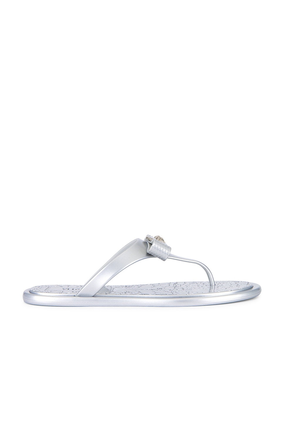 Image 1 of VERSACE Flip Flop in Silver & Palladium