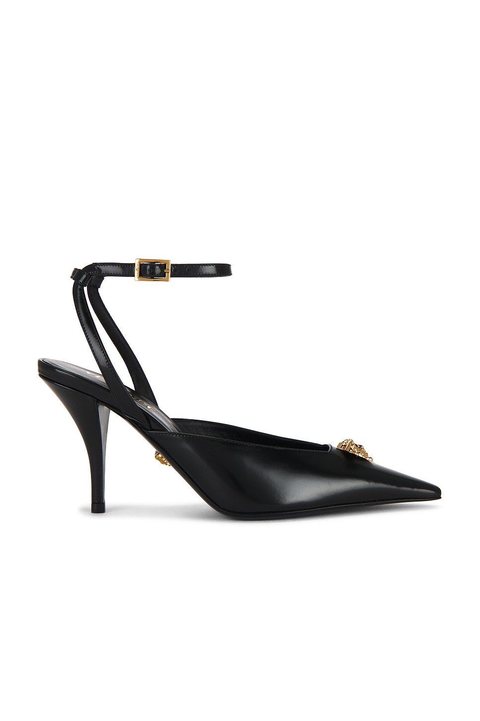 Image 1 of VERSACE Slingback Pump in Black & Gold