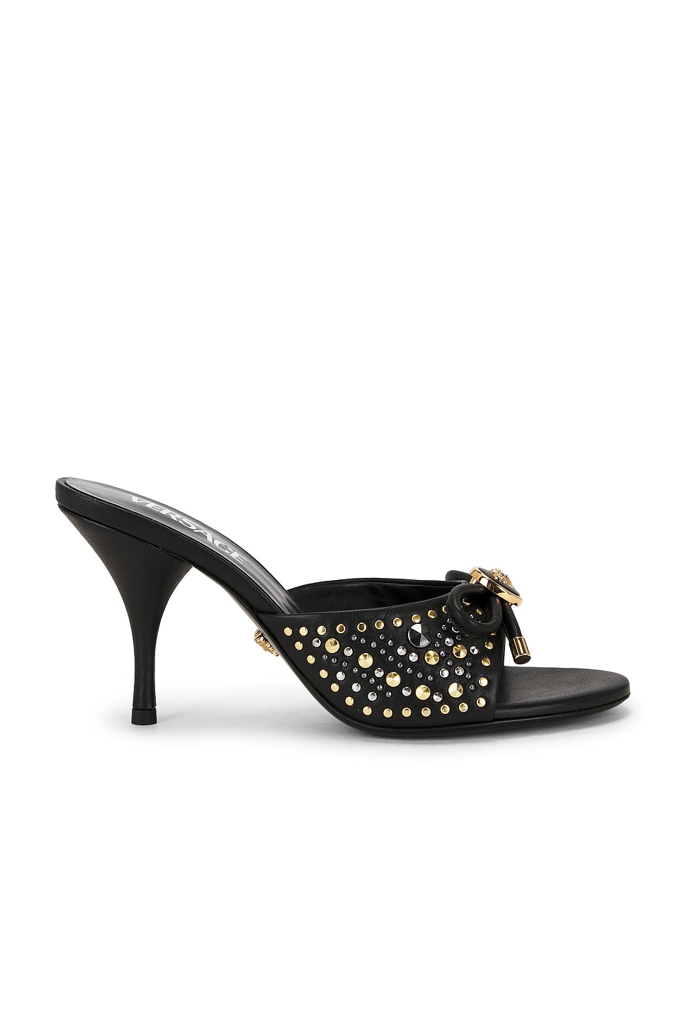 Versace Mule Sandal In Black