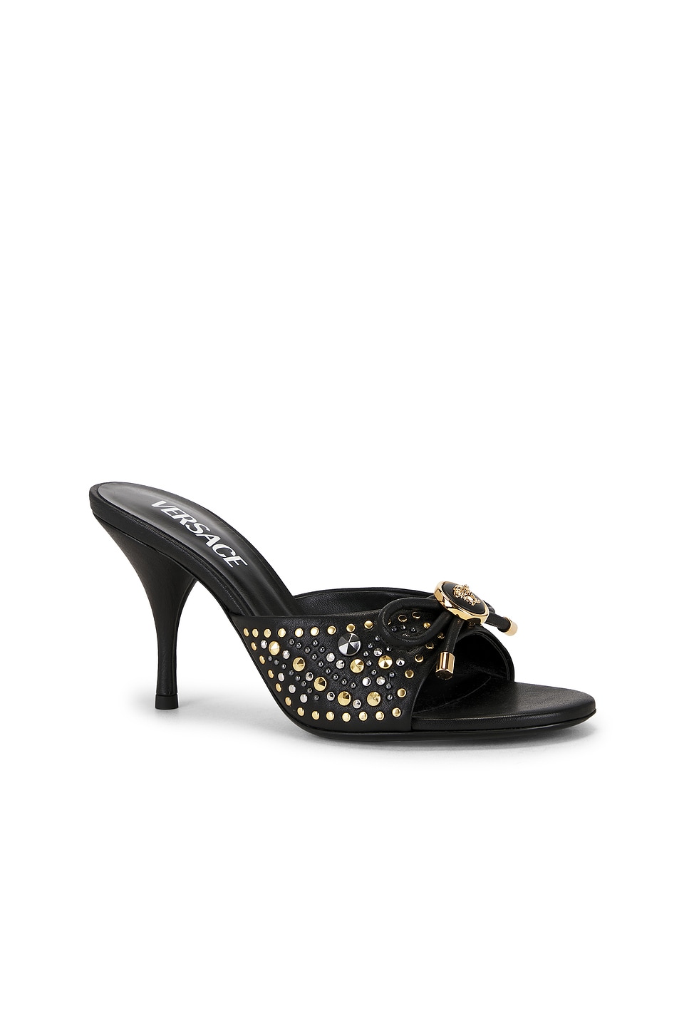 Versace Mule Sandal In Black