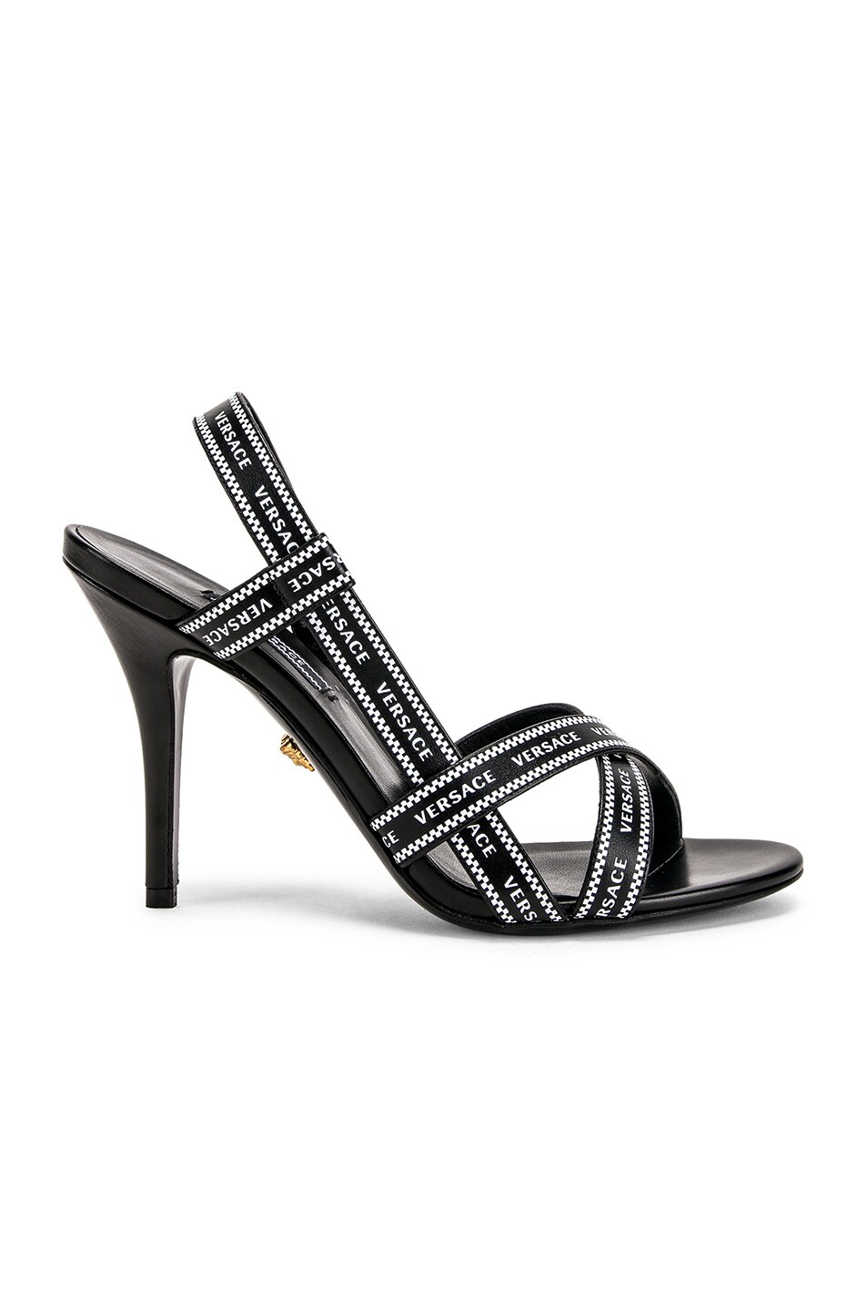versace logo heels