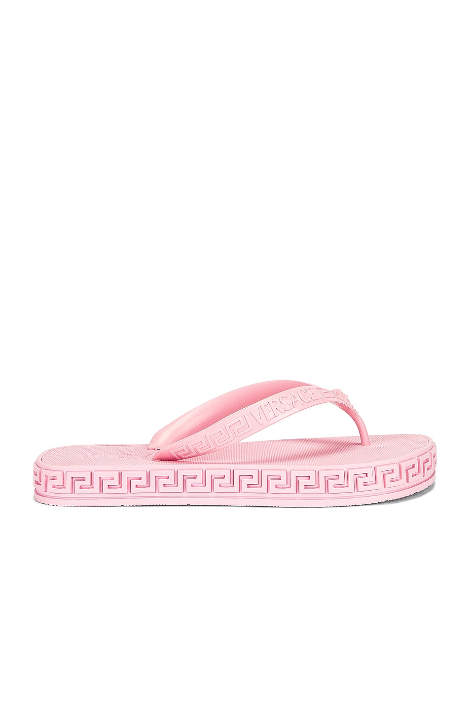 Image 1 of VERSACE Greca Thong Sandals in Candy