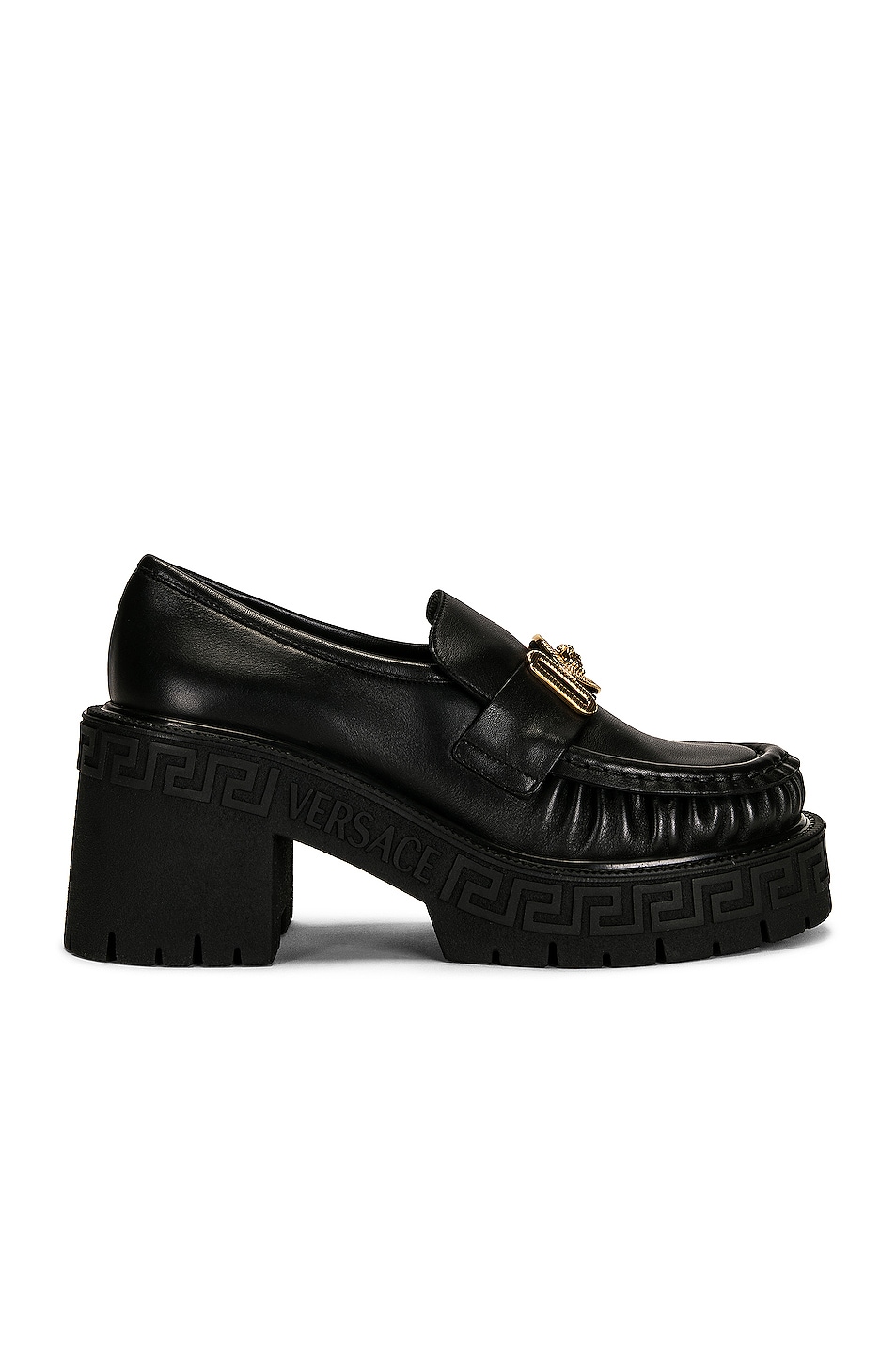 Image 1 of VERSACE Loafer in Nero & Oro