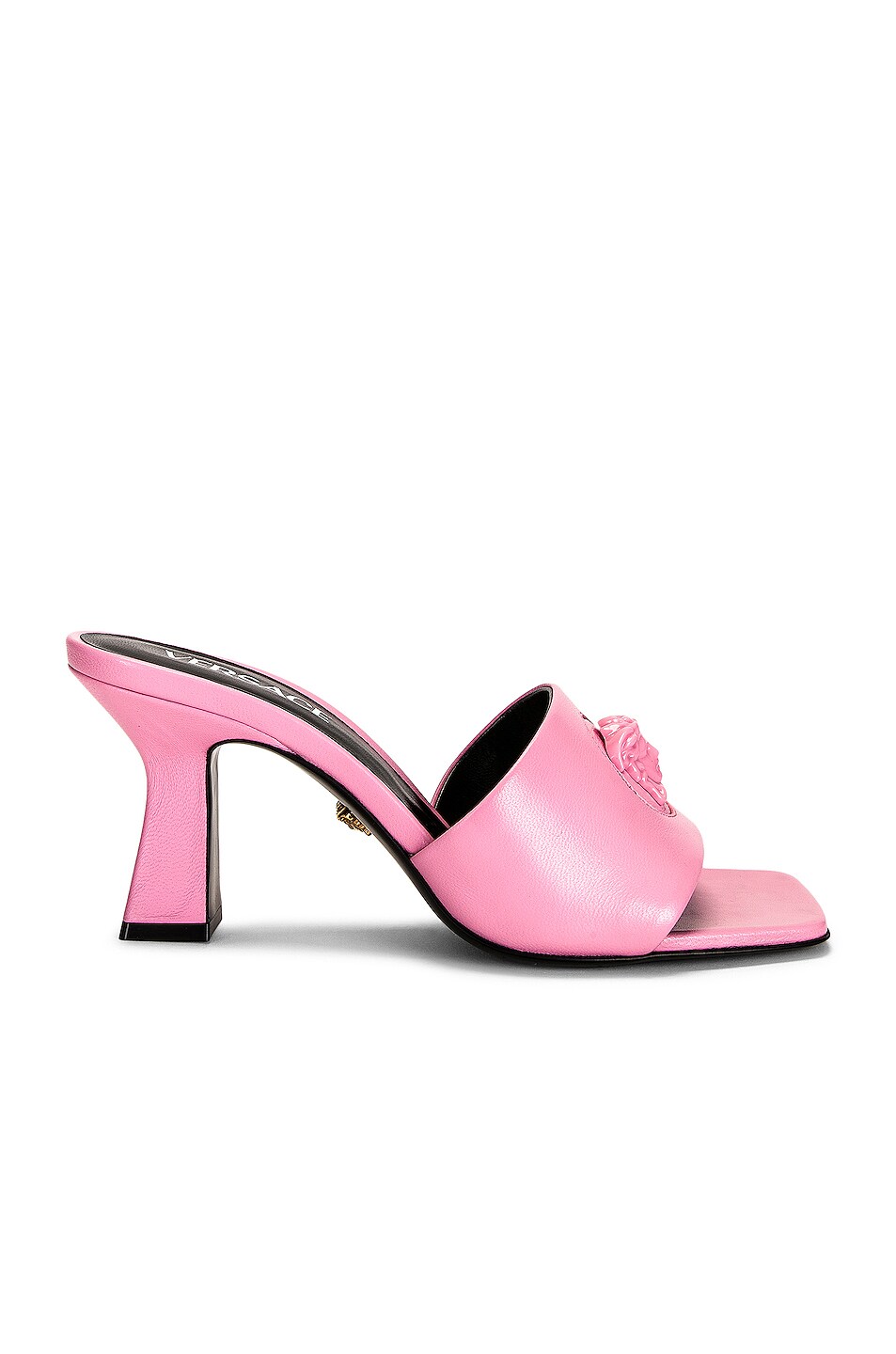 Image 1 of VERSACE Medusa Mules in Baby Pink